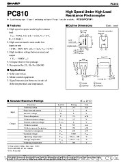 PC810 datasheet pdf SHARP