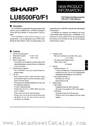 LU8500F1 datasheet pdf SHARP