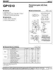 GP1S10 datasheet pdf SHARP