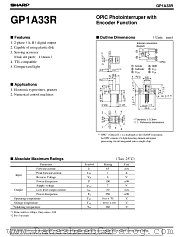 GP1A33R datasheet pdf SHARP
