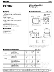 PC902 datasheet pdf SHARP