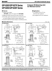 GP1U27X datasheet pdf SHARP