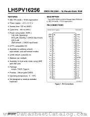 LH5PV16256 datasheet pdf SHARP