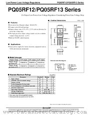 PQ05RF13-SERIES datasheet pdf SHARP