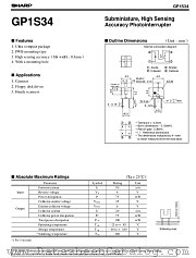 GP1S34 datasheet pdf SHARP