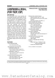 LH28F800BGH-L datasheet pdf SHARP