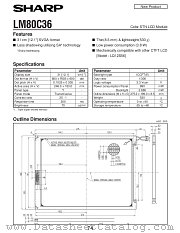 LM80C36 datasheet pdf SHARP