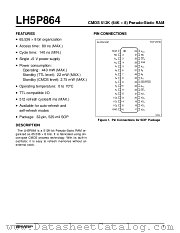 LH5P864 datasheet pdf SHARP