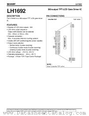 LH1692 datasheet pdf SHARP
