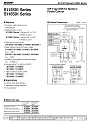 S112S01-SERIES,-S116S01-SERIES datasheet pdf SHARP