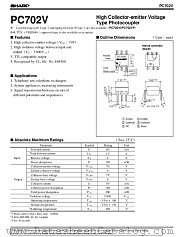 PC702V datasheet pdf SHARP