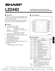 LZ244D datasheet pdf SHARP