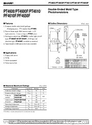 PF4610F datasheet pdf SHARP