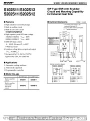 S202S11 datasheet pdf SHARP