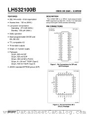 LH532100B datasheet pdf SHARP