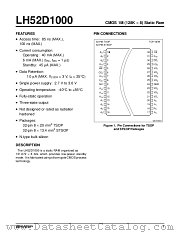 LH52D1000 datasheet pdf SHARP