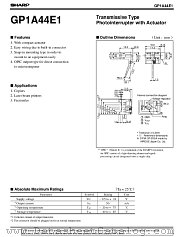 GP1A44E1 datasheet pdf SHARP