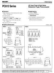 PC813-SERIES datasheet pdf SHARP
