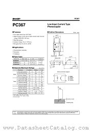 PC367 datasheet pdf SHARP