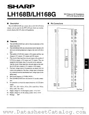 LH168G datasheet pdf SHARP
