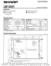 LM13X31 datasheet pdf SHARP