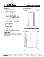LH5164AVH datasheet pdf SHARP