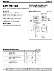 S21MD10T datasheet pdf SHARP
