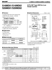 S16MD02 datasheet pdf SHARP