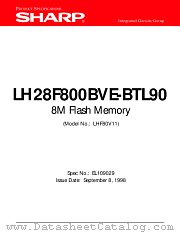 LH28F800BVE-BTL90 datasheet pdf SHARP
