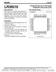 LR38516 datasheet pdf SHARP