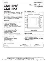 LZ2314HJ datasheet pdf SHARP