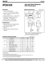 PC910X datasheet pdf SHARP