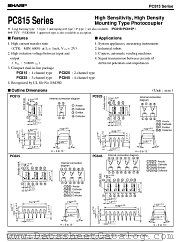 PC815-SERIES datasheet pdf SHARP