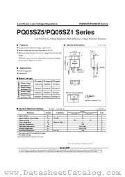 PQ05SZ5-SERIES datasheet pdf SHARP