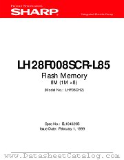 LH28F008SCR-L85 datasheet pdf SHARP