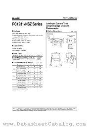PC1231XNSZ-SERIES datasheet pdf SHARP