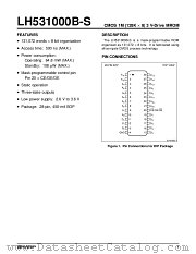 LH531000B-S datasheet pdf SHARP