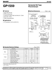 GP1S59 datasheet pdf SHARP
