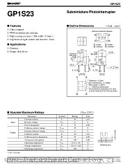 GP1S23 datasheet pdf SHARP