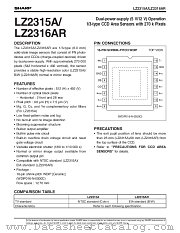 LZ2315A datasheet pdf SHARP