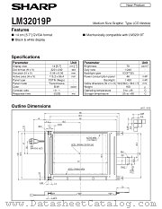 LM32019P datasheet pdf SHARP