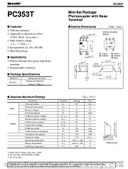 PC353T datasheet pdf SHARP