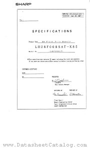 LH28F008SAT-K85 datasheet pdf SHARP