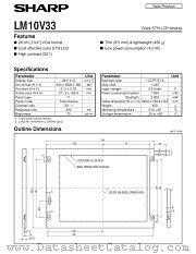 LM10V33 datasheet pdf SHARP