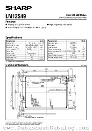 LM12S49 datasheet pdf SHARP