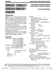 SM8502 datasheet pdf SHARP