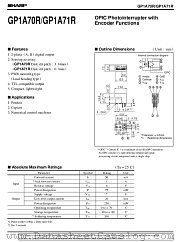 GP1A71R datasheet pdf SHARP