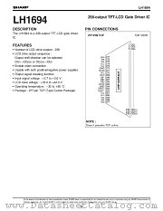 LH1694 datasheet pdf SHARP