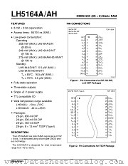 LH5164A datasheet pdf SHARP