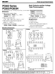 PC852-SERIES-PC853/PC853H datasheet pdf SHARP